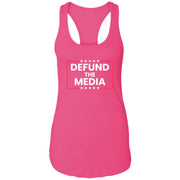 Defund The Media Women's Racerback Tank