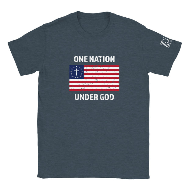 One Nation Under God - Distressed T-shirt