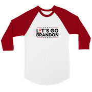 Let's Go Brandon Unisex 3/4 sleeve Raglan T-shirt