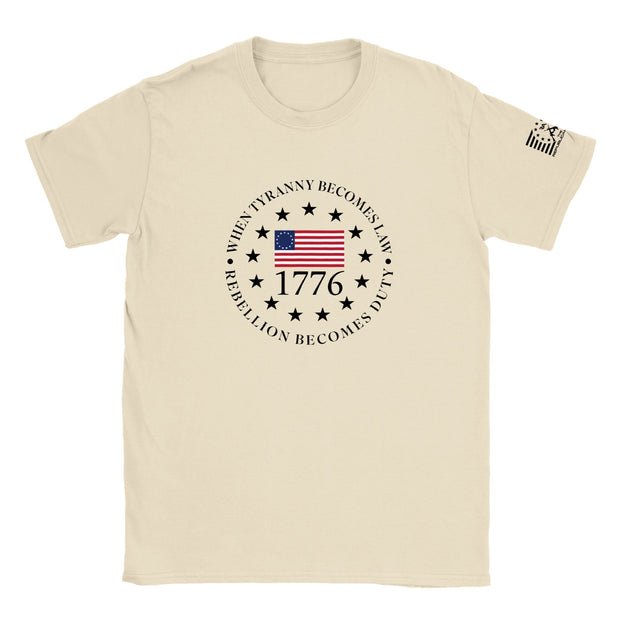 1776 Stars And colored Flag  Unisex T-Shirt
