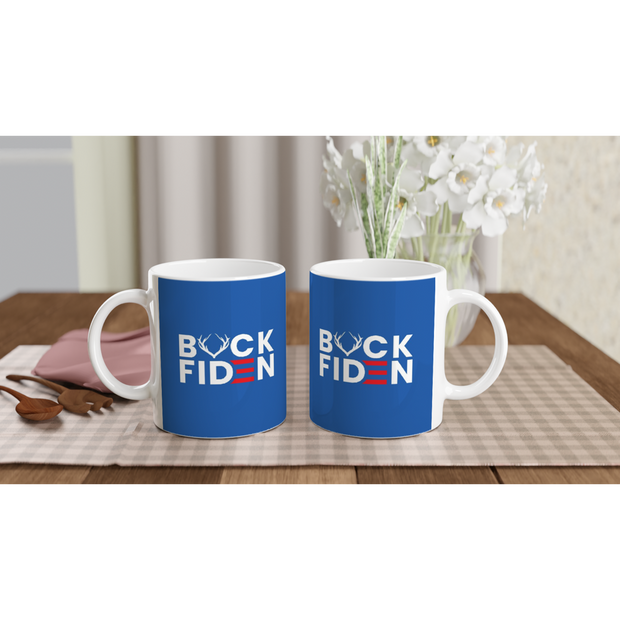 Buck Fiden - White 11oz Ceramic Mug
